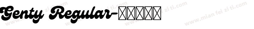 Genty Regular字体转换